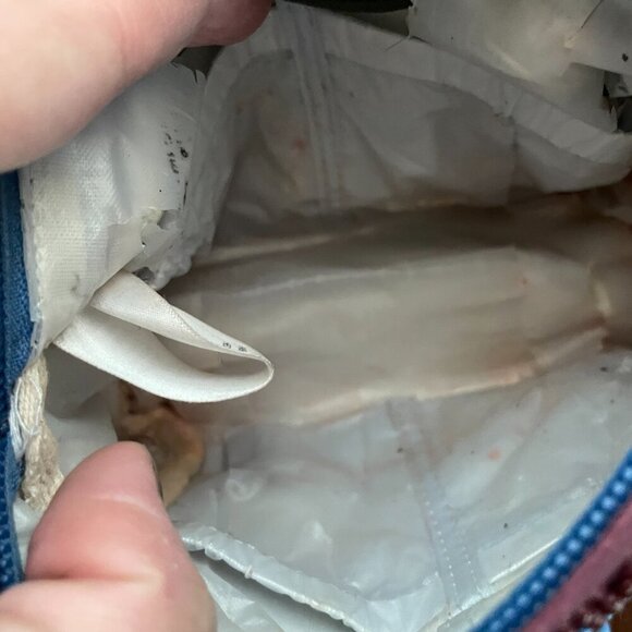 Anthropologie Intricately Beaded Makeup Cosmetic Bag Pouch Floral 7" x 5" - Picture 6 of 6